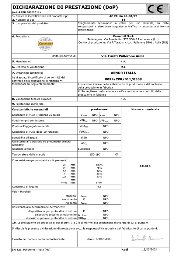 DoP 14-Binder 0-25